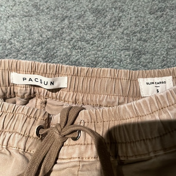 Khaki PacSun Cargo Pants - Size Small - Picture 2 of 3